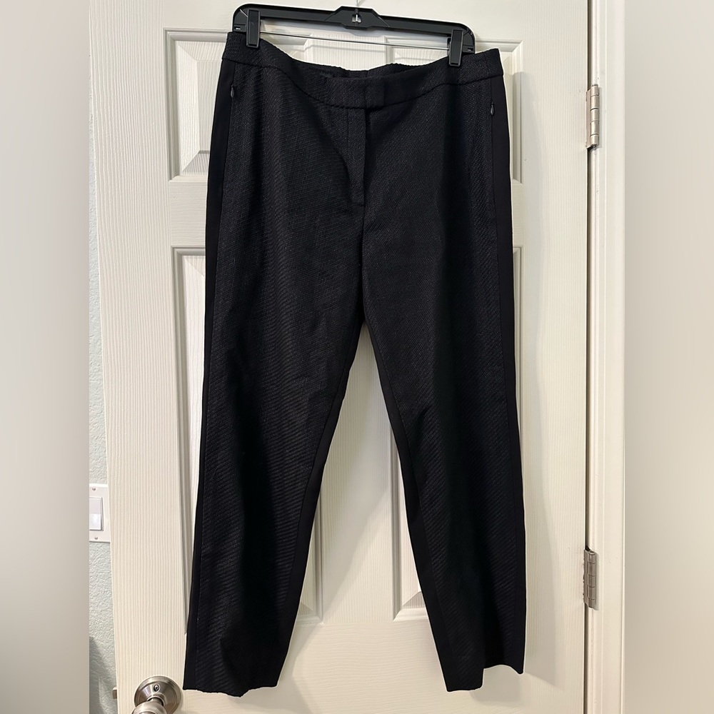 Escada Woven Front Black Dress Pants size 42